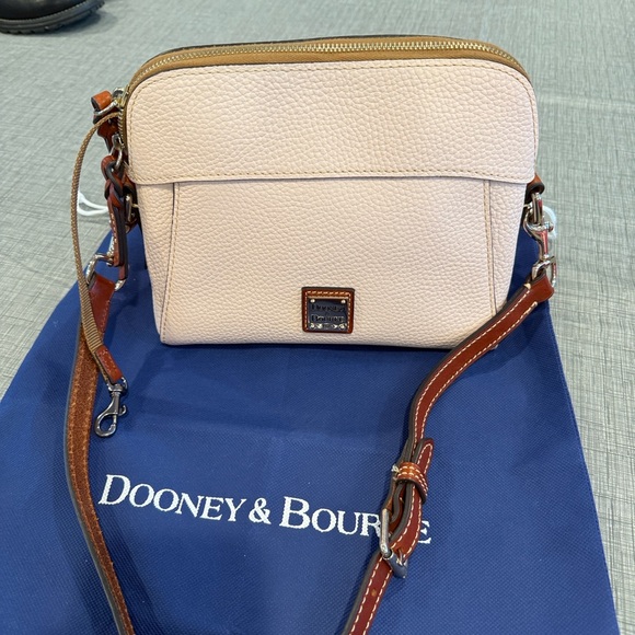 Dooney & Bourke Handbags - Dooney & Bourke Like new. Light Pink and Brown shoulder Bag